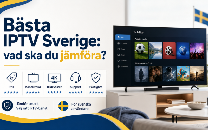 Bästa IPTV Sverige 2026
