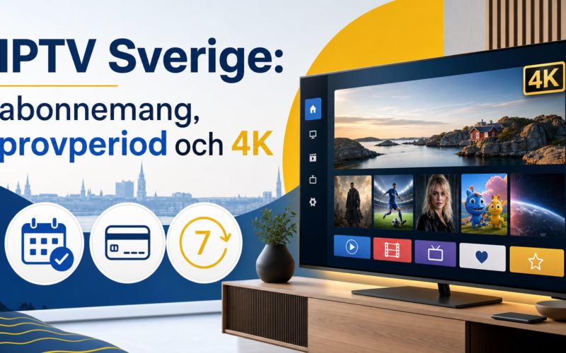 IPTV Sverige: Abonnemang & 4K