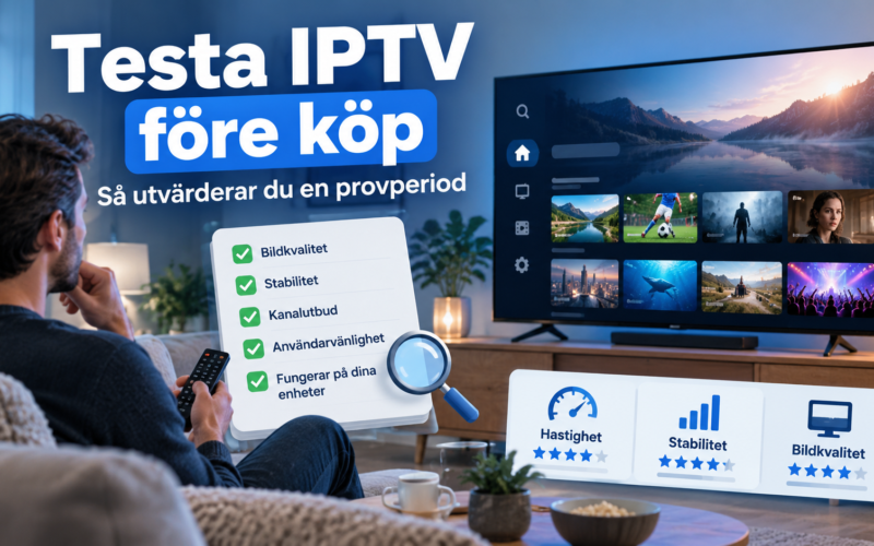 Testa IPTV före köp – så vet du om provperioden faktiskt håller måttet