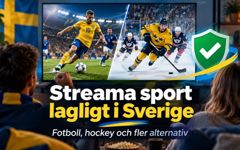 Streama sport i Sverige lagligt 2026 – fotboll, hockey och alternativen som faktiskt fungerar