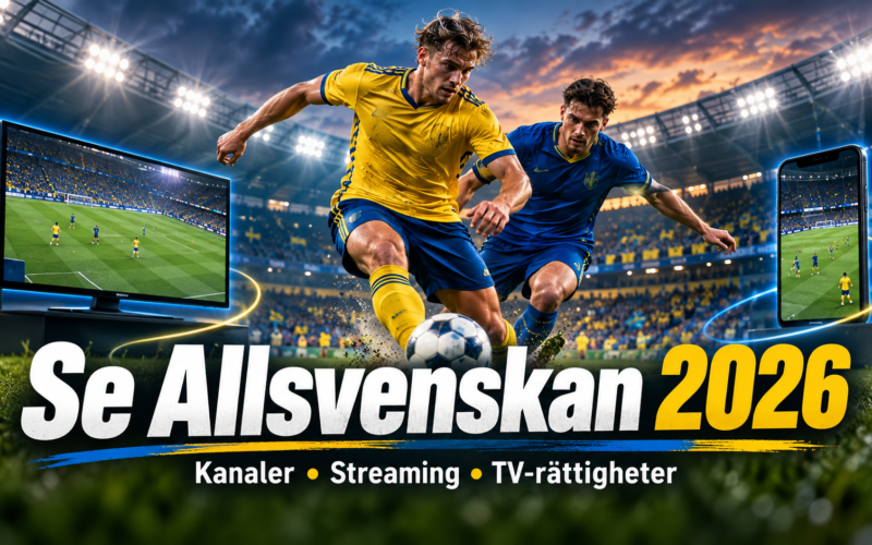 Se Allsvenskan 2026: kanaler, streaming och tv-rättigheter